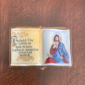 ** SOLD** Open Bible Limoges Box